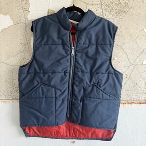 Vintage Puffer Vest Woodfield Insulated Workwear USA Made Men M Gorpcore Outdoor